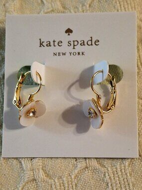 Kate Spade New York Disco Pansy Leverback Earrings New
